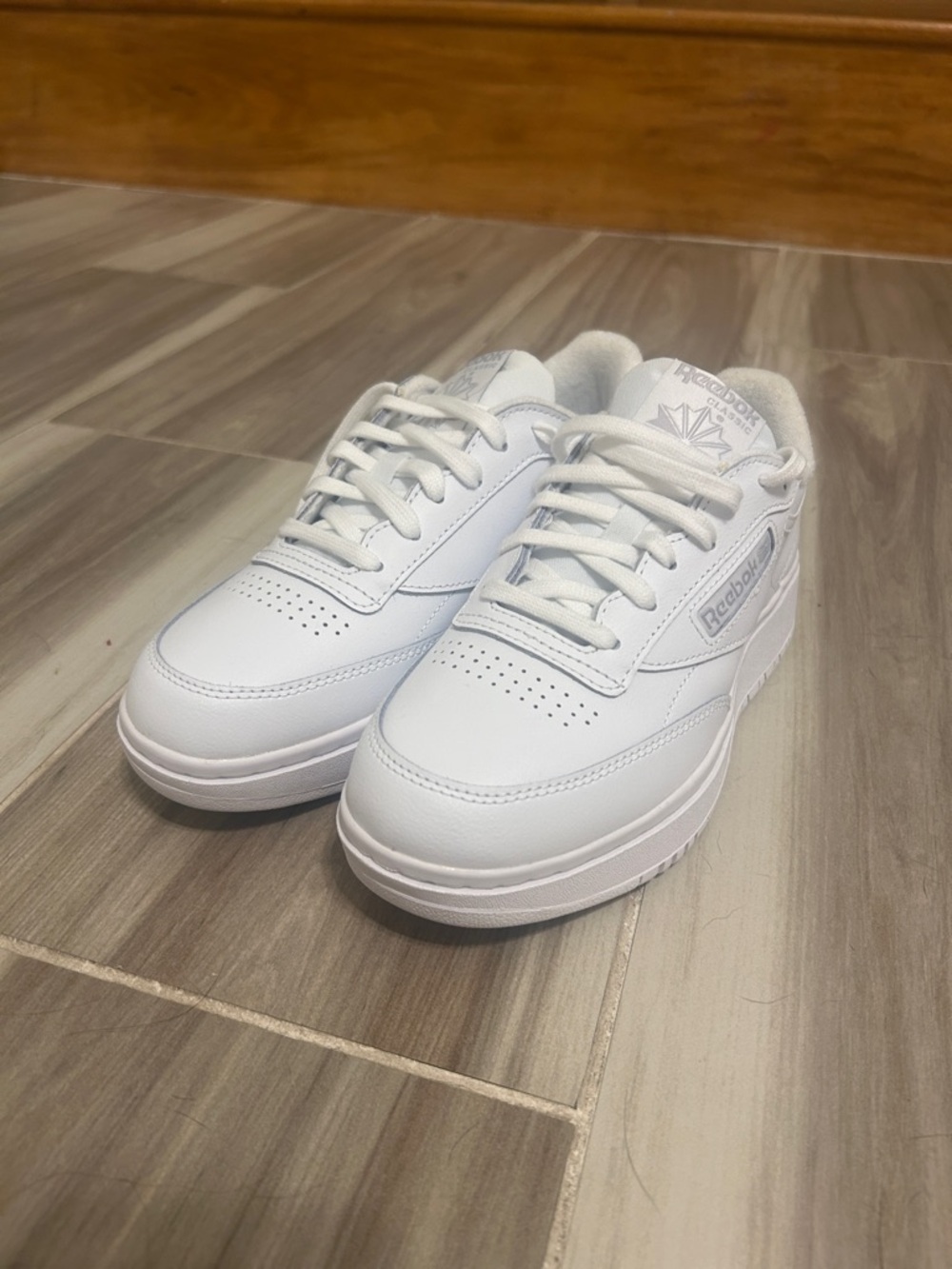 Reebok White Leather Sneakers